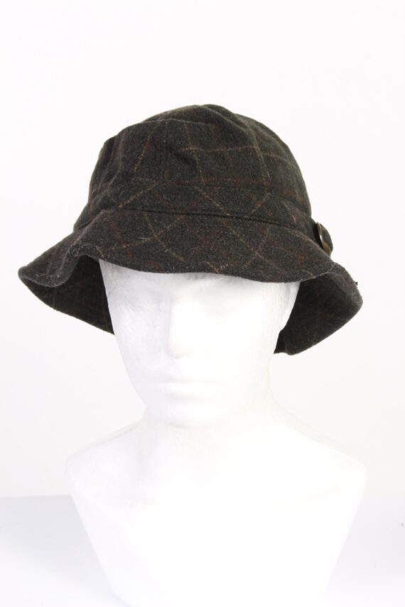 Vintage Mayser Fashion Unisex Brim Lined Buckle Hat Wool Blended