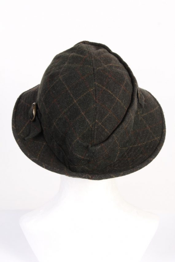 Vintage Mayser Fashion Unisex Brim Lined Buckle Hat Wool Blended