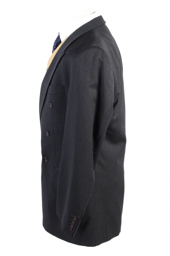 Men Blazer Jacket Benvenuto Classic Lined Wool Black XL