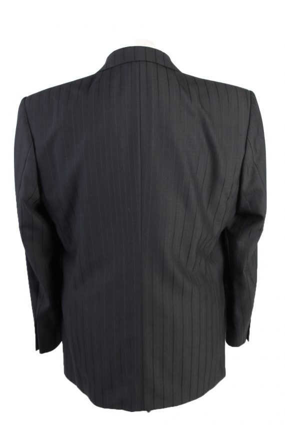 Men Blazer Jacket Classic Lined Wool Blended Black XL