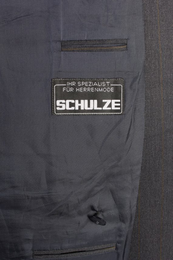 Blazer Jacket Schulze Classic Lined Wool Blended Navy Blue XXL
