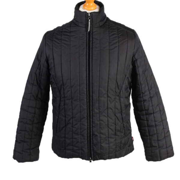 Vintage Fila Puffer Coat Jacket Unisex Size M (USA) Black