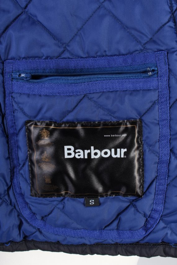 Vintage Barbour Quilted Jacket Mens Size S Navy