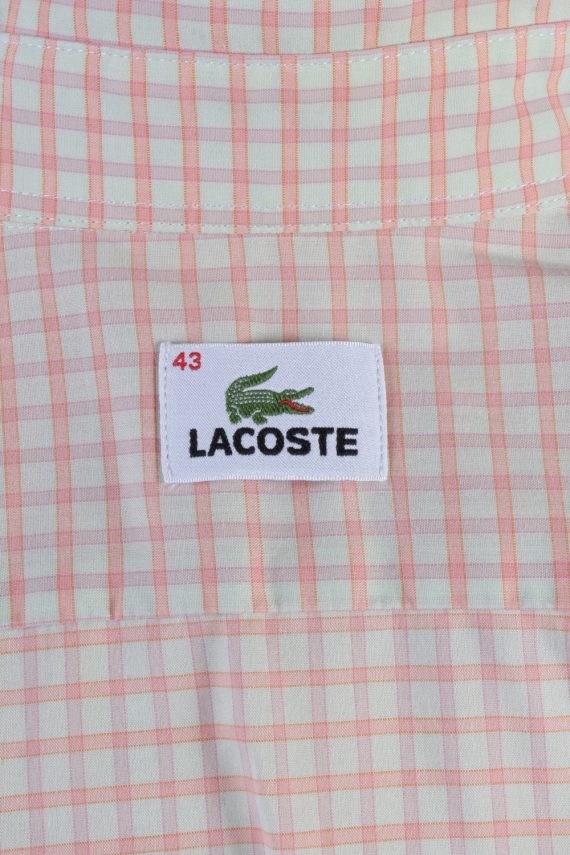 Lacoste Womens Croped Top Shirt Short Sleeve Remake Light Pink XL