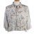 Ralph Lauren Womens Croped Top Shirt Short Sleeve Remake Beige M/L