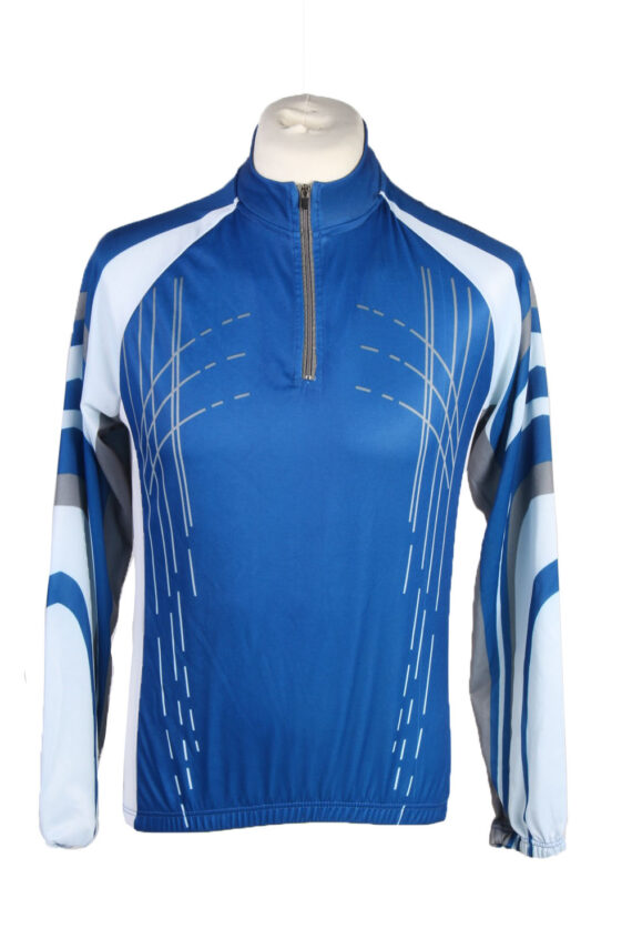 Cycling Shirt Jersey 90s Retro Blue S