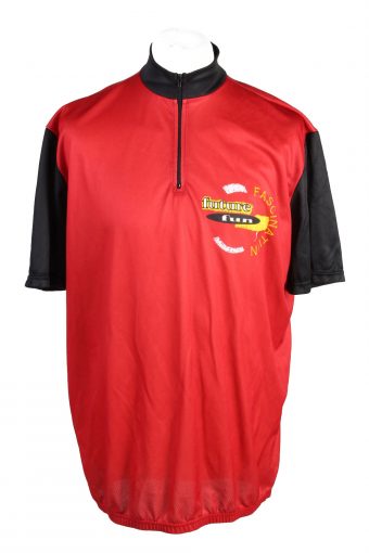 Cycling Shirt Jersey 90s Retro Red XL
