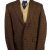 Harris Tweed Blazer Jacket Classic Windowpane Brown XL