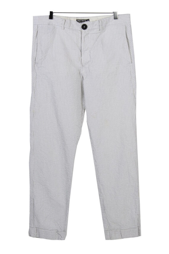Filippa K Striped weight Trousers Mens White W34 L30