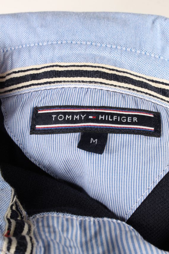 Tommy Hilfiger Polo Shirt 90s Retro Navy M