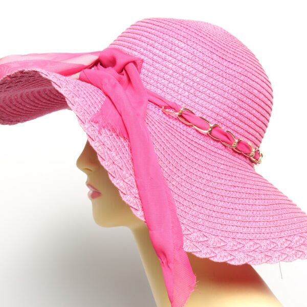 Vintage Womens Summer Straw Effect Trilby Hat