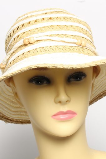 Vintage Fiebig Hats More Womens Summer Straw Effect Trilby Hat
