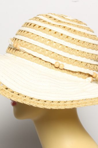 Vintage Fiebig Hats & More Womens Summer Straw Effect Trilby Hat Beige HAT1475-135043