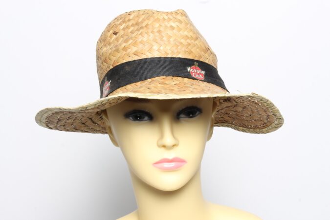 Vintage Womens Summer Straw Trilby Hat