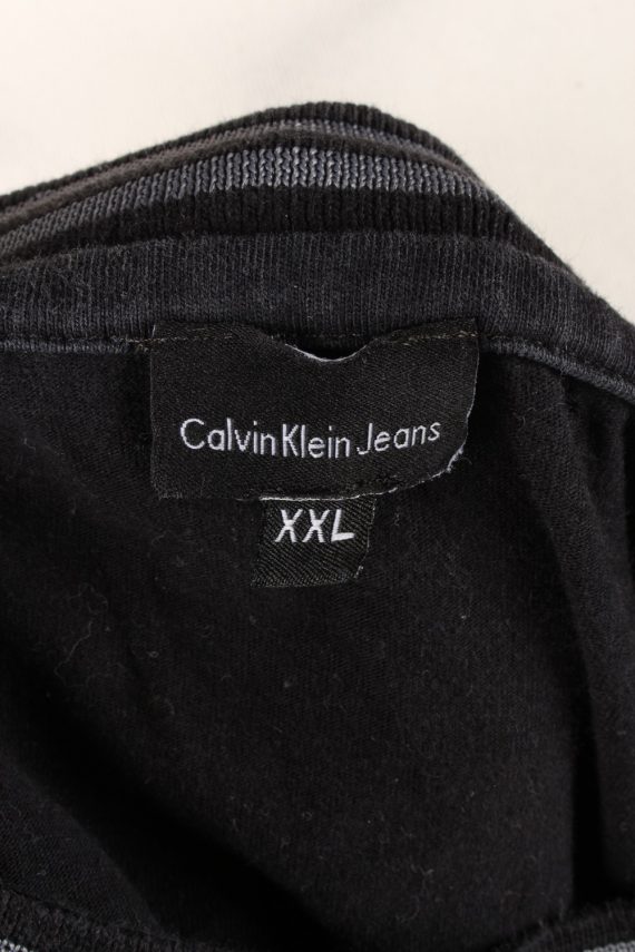 Calvin Klein Mens T-Shirt Tee Crew Neck Black XL