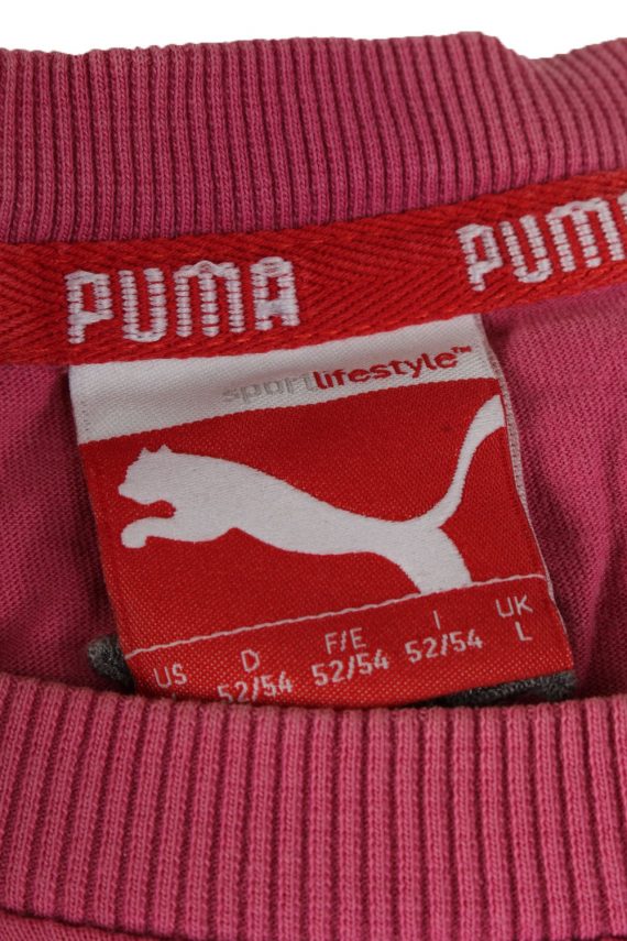 Puma Womens T-Shirt Tee Crew Neck Pink L