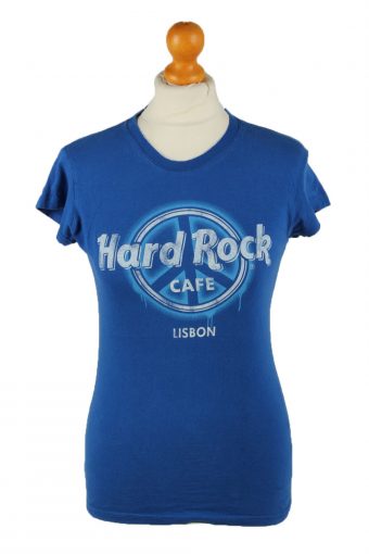 Hard Rock Cafe Womens T-Shirt Tee Crew Neck Blue S