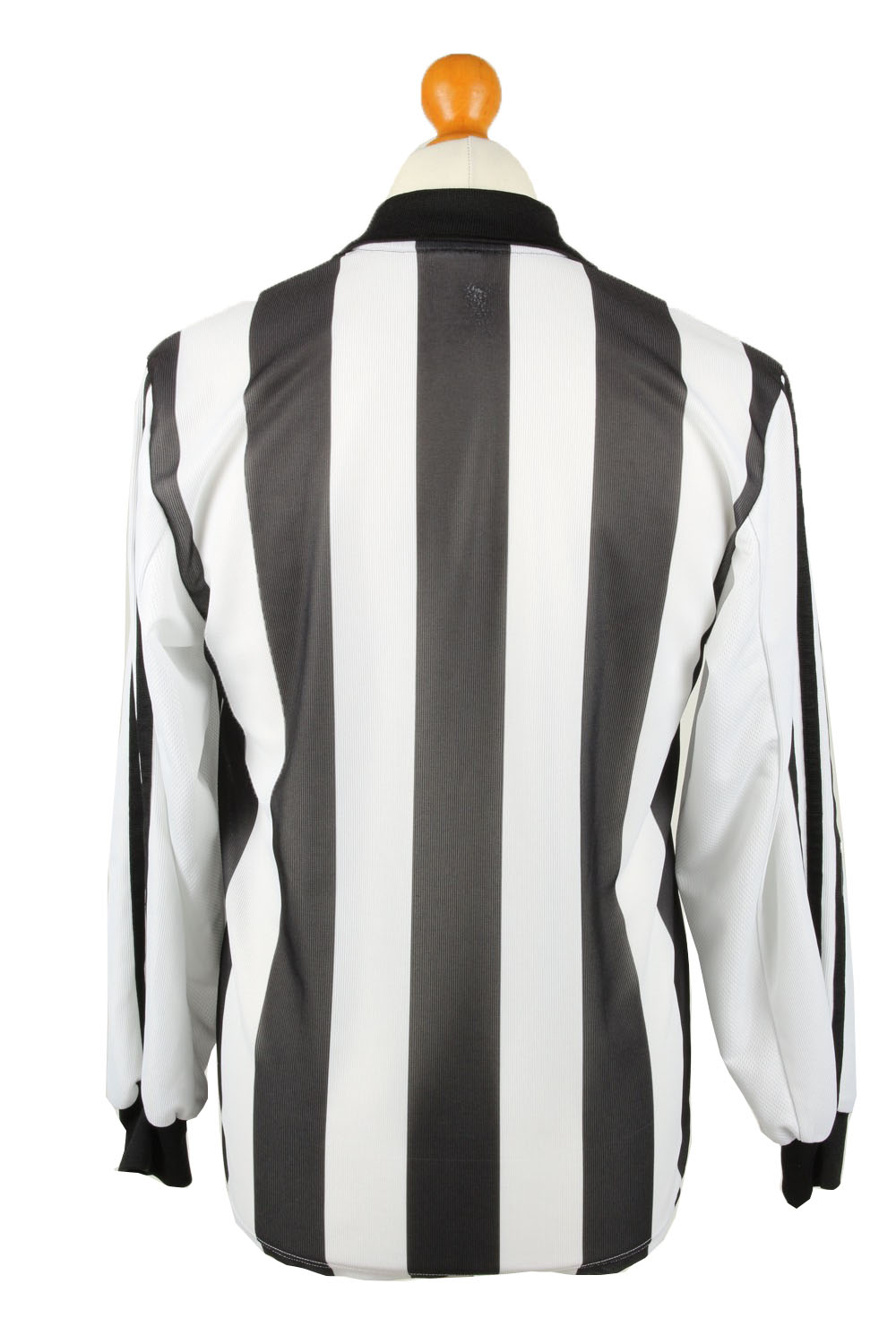 Adidas Football Jersey Shirt Black & White 3 Stripes S S Pepper Tree London