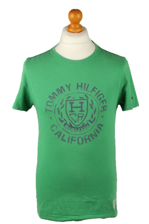Tommy Hilfiger Mens T-Shirt Crew Neck Green S