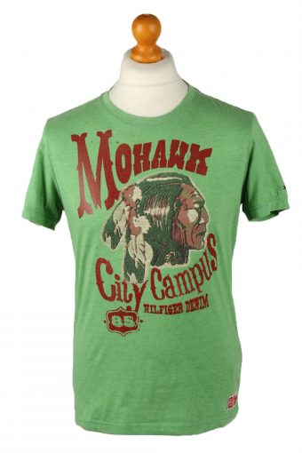 Tommy Hilfiger Mens T-Shirt Crew Neck Green M