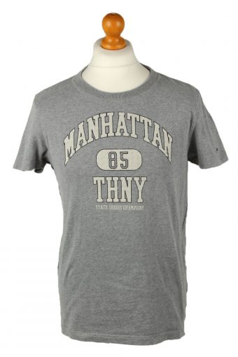 Tommy Hilfiger Mens T-Shirt Crew Neck Grey M