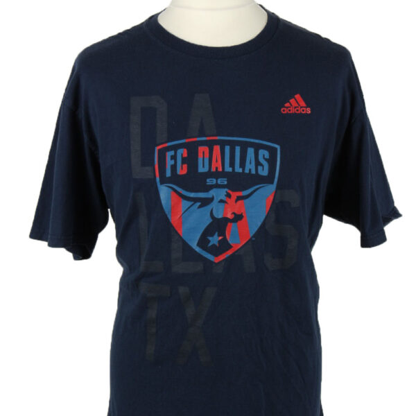 Adidas T-Shirt Tee FC Dallas 96 Crew Neck Navy Blue XL
