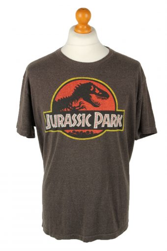 Jurassic Park T-Shirt Crew Neck Grey XL