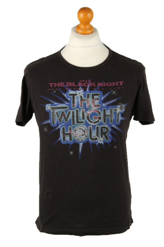 Diesel T-Shirt The Twilight Hour Black M