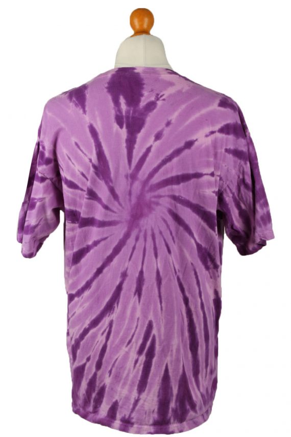Tie Dye T-Shirt 90s Retro Purple XL