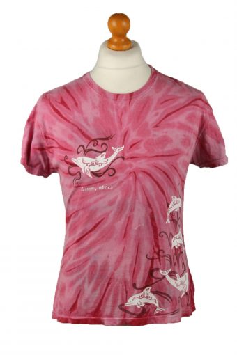 Tie Dye T-Shirt 90s Retro Pink XL
