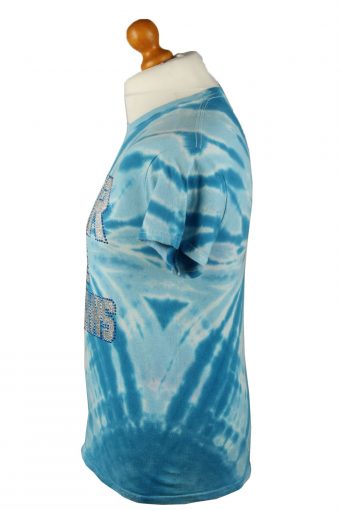 Vintage Tie Dye Unisex T-Shirt Tee S Blue TS583-142366