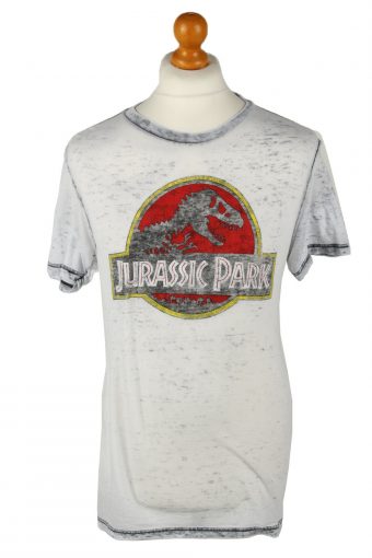 Jurassic Park T-Shirt Crew Neck Grey S