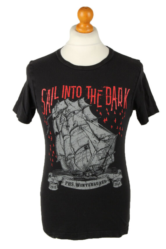 90s T-Shirt Sail Into The Dark Ship Black S
