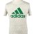 Adidas Mens T-Shirt Top Sports Casual Beige S