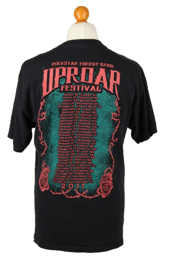 Uproar Festival 2011 T-Shirt Crew Neck Black L