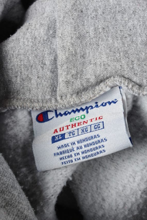 Champion Zip Up Hoodie 90s Grey XL