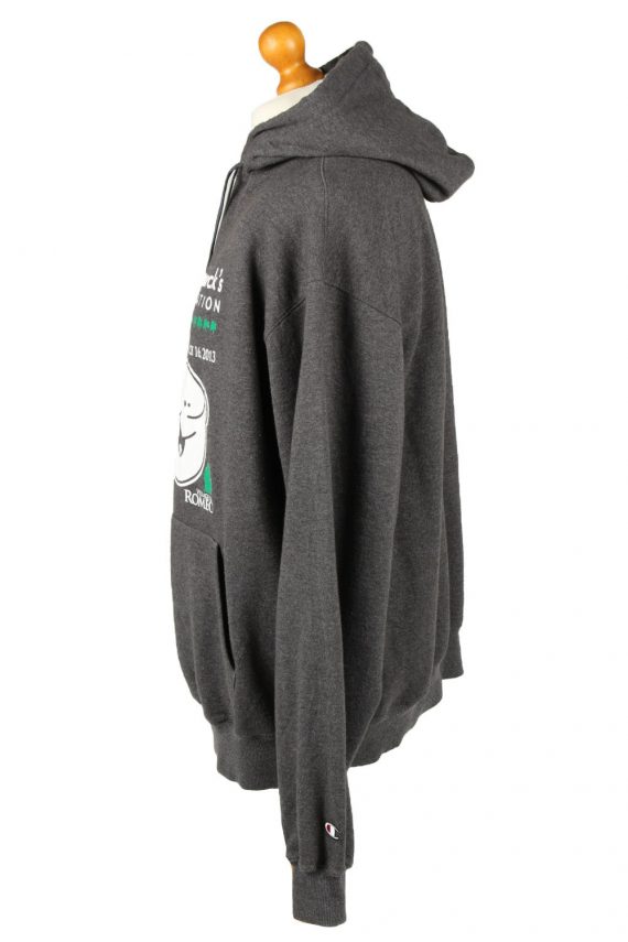 Champion Hoodie Sweatshirt 90s Retro Grey XL