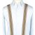 Vintage Adjustable Elastic Braces Suspenders 70s Brown
