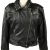 Vintage Womens Wistro Leder Leather Jacket Coat 42 Black