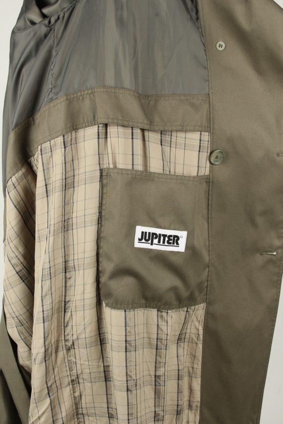 Vintage Mens Jupiter Full Length Trench Coat 90s 52 Khaki