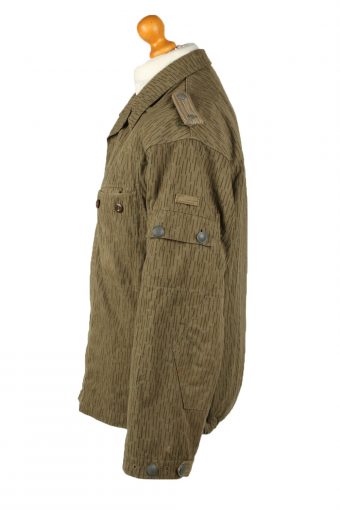 Vintage Mens Army Jacket Coat 80s G48 Olive