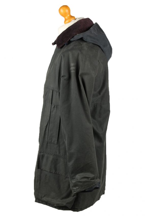 Vintage Anartex Mens Wax Coat Jacket 80s M Black