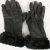 Vintage Womens Genuine Leather Gloves 90s Size 8 Black