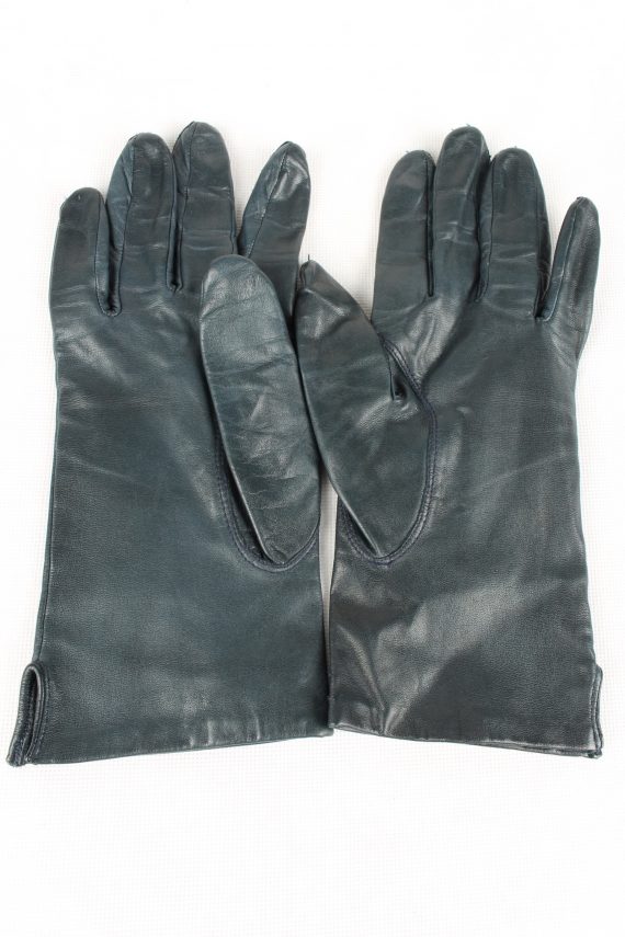 Vintage Womens Gloves 80s Navy