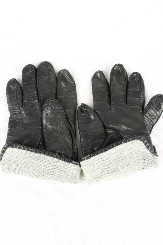 Vintage Womens Gloves 80s Black
