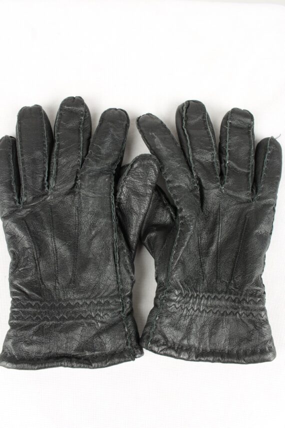 Vintage Mens Genuine Pig Nappa Leather Gloves 90s 9 Black