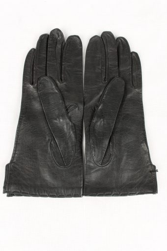 Vintage Womens Gloves 90s 7.5 Black G184-146754