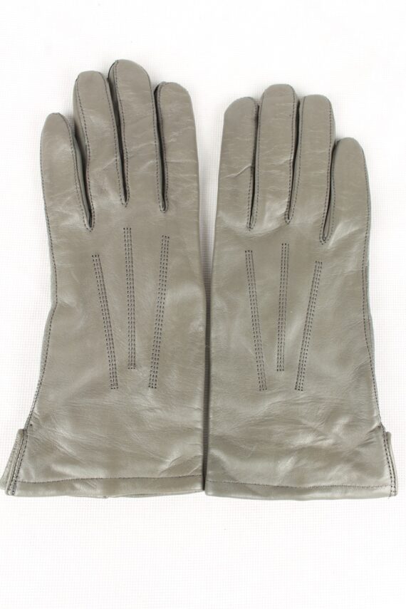 Vintage Womens Gloves 90s 7.5 Grey