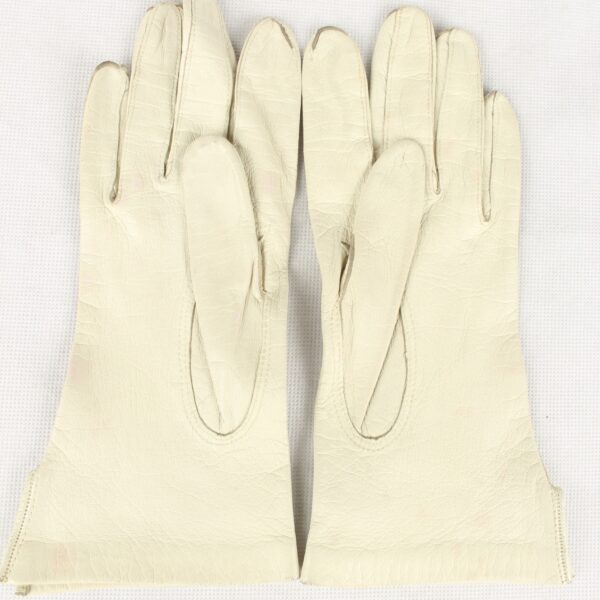 Vintage Womens Gloves 90s Size 6.5 White