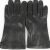 Vintage Womens Genuine Leather Gloves 80s Black